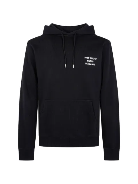 Drôle De Monsieur Not From Paris Madame slogan hoodie