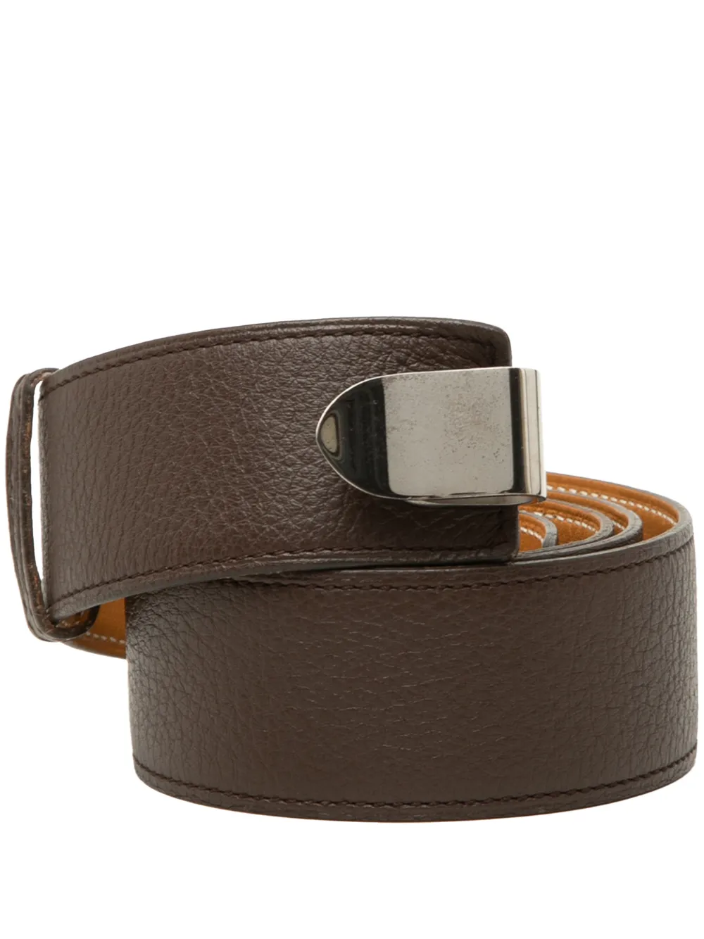 Hermès Pre-Owned 2007 Clemence belt - Marrone