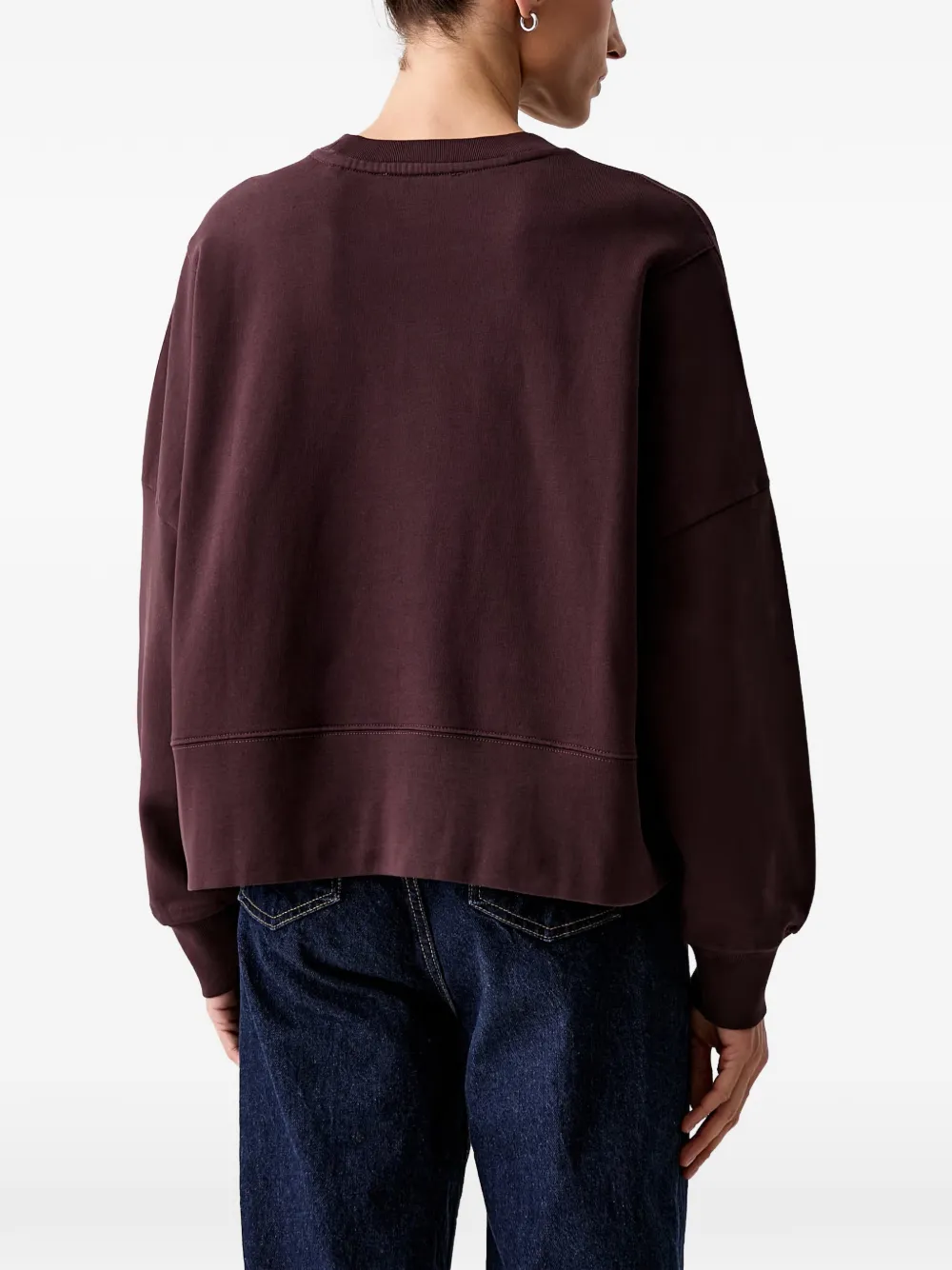 Marc O'Polo Sweater met geborduurd logo Rood