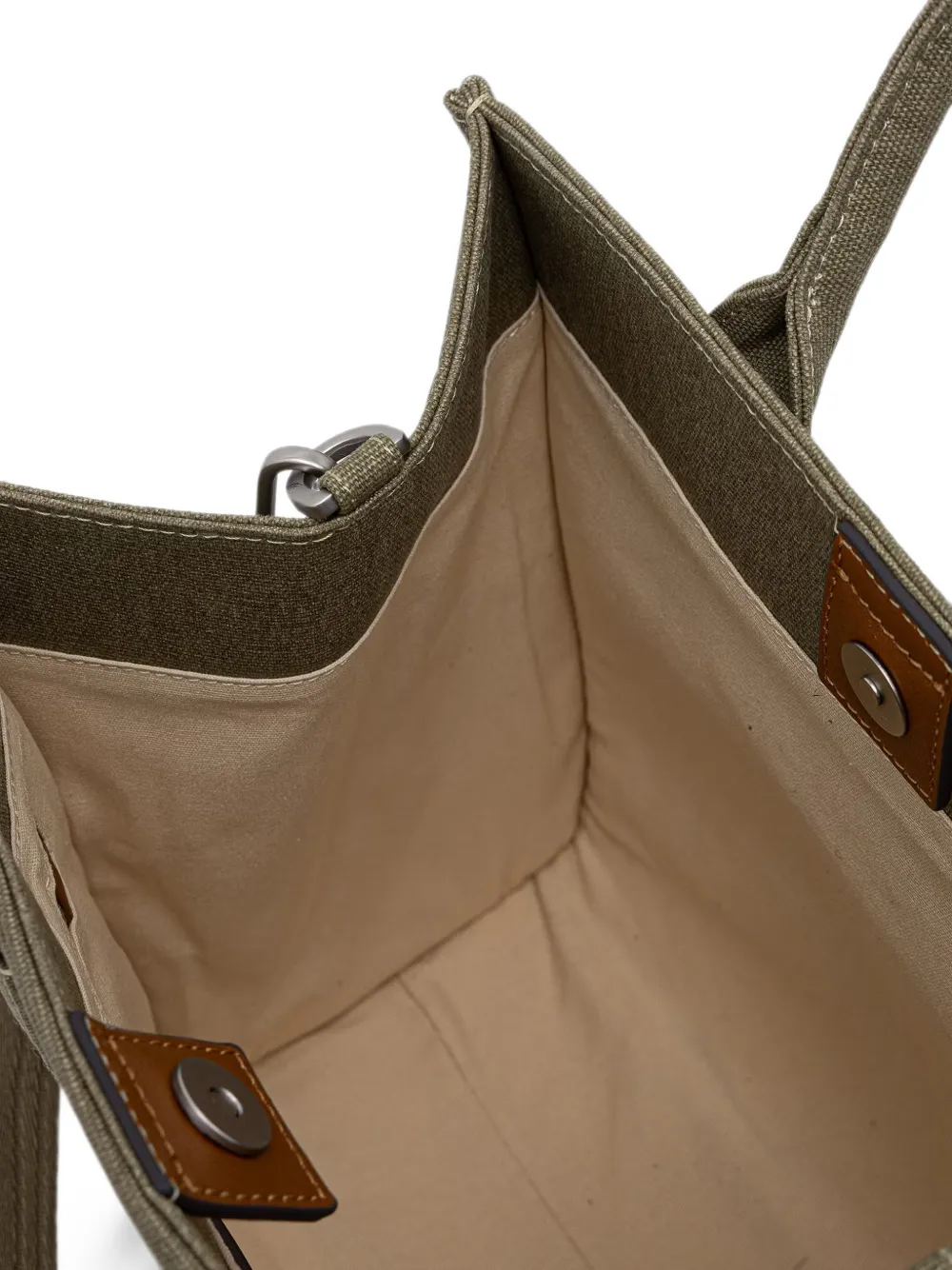 Marc O'Polo Shopper met geborduurd logo Groen