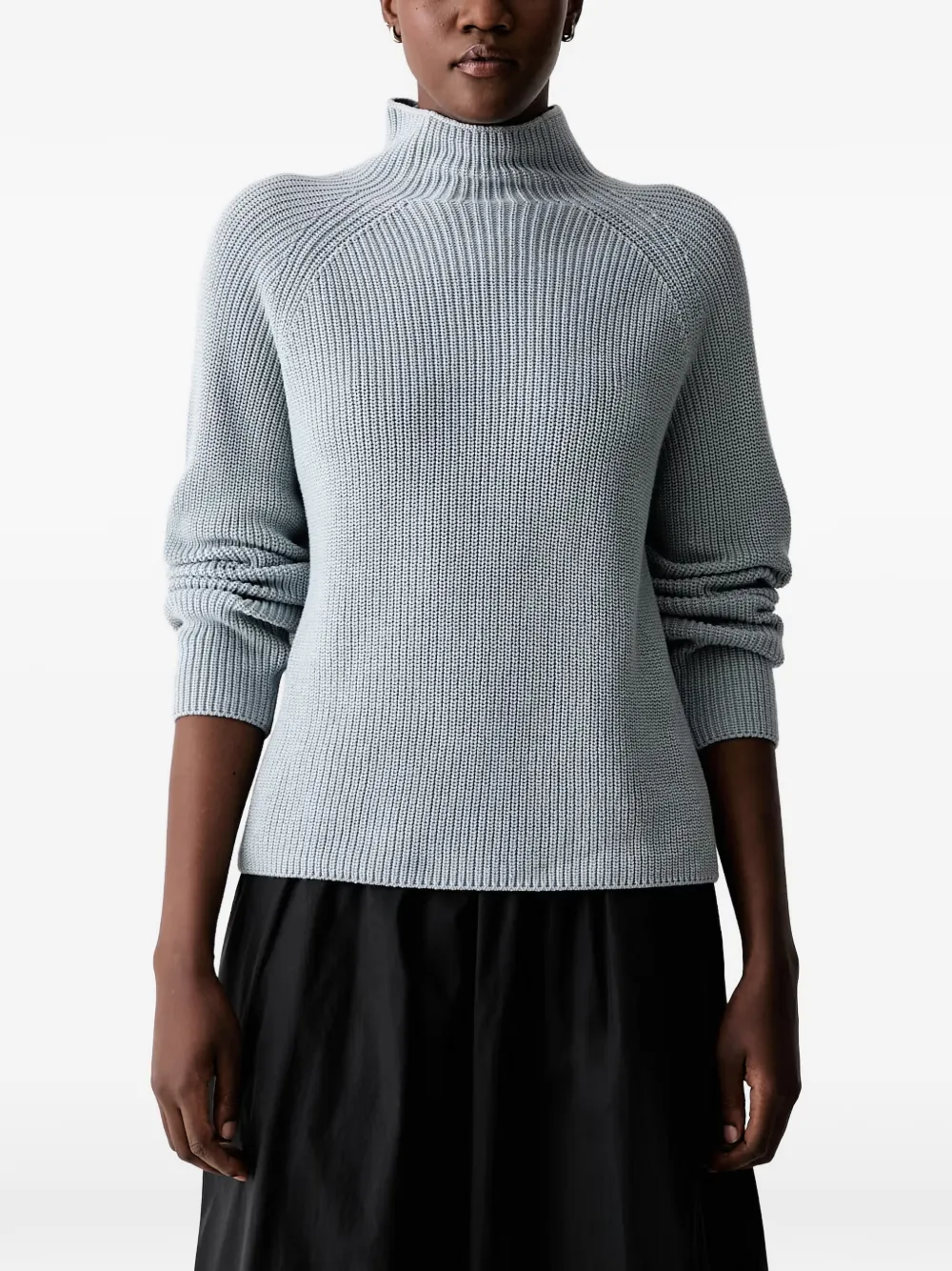 Marc O'Polo ribbed-knit raglan-sleeve sweater - Blu