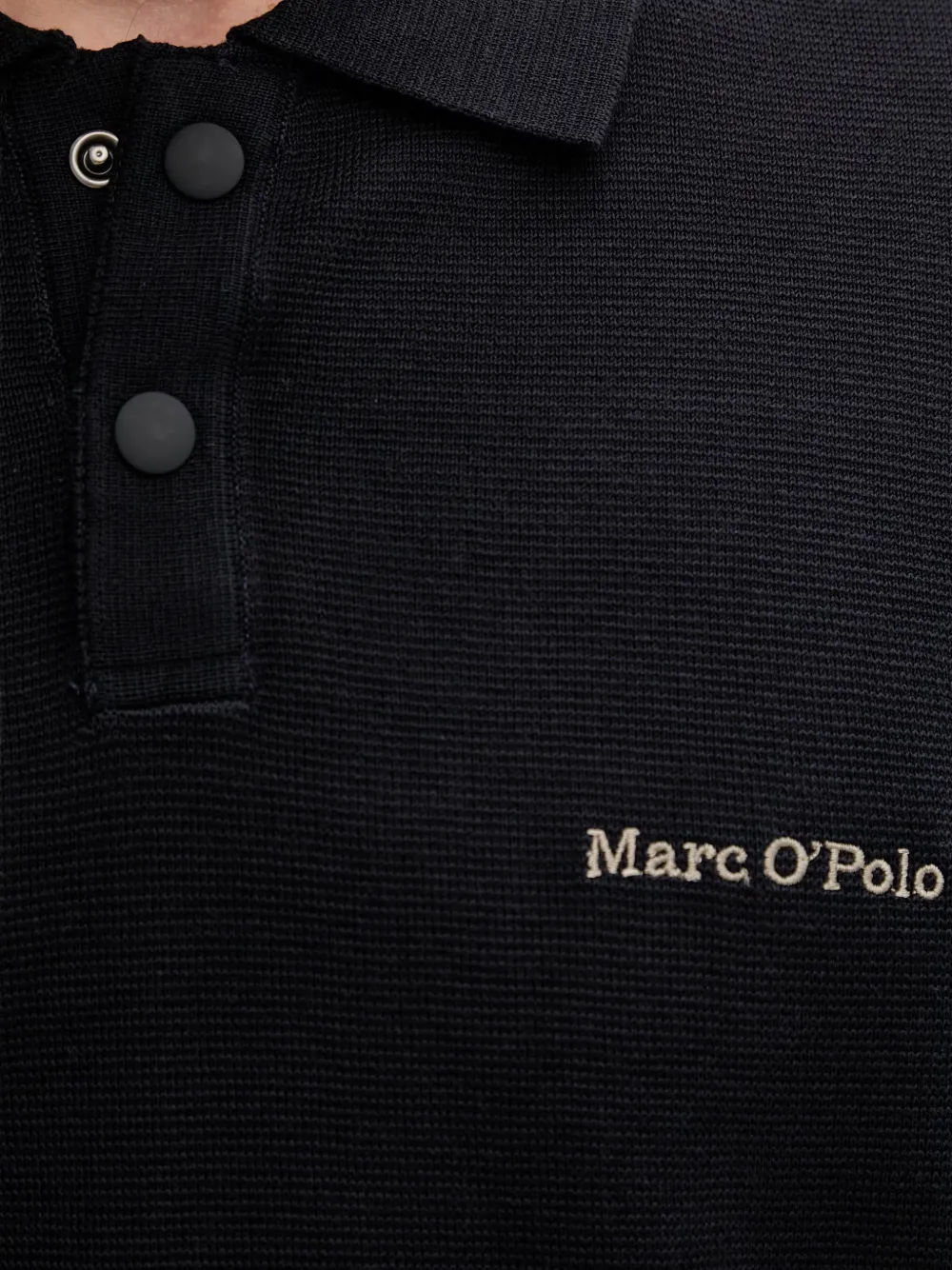 Marc O'Polo Poloshirt met geborduurd logo Blauw