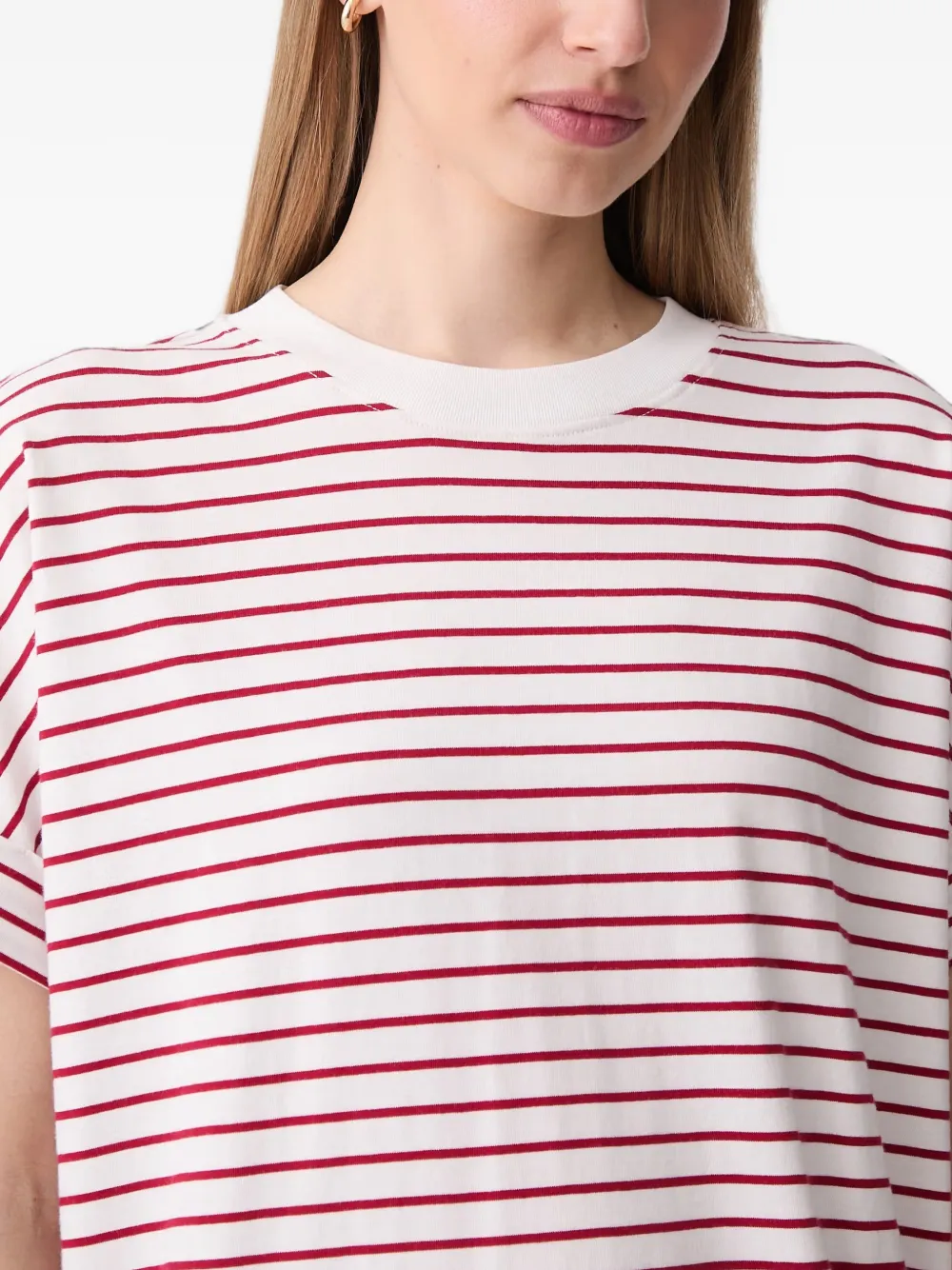 Marc O'Polo Gestreepte mini-jurk Wit