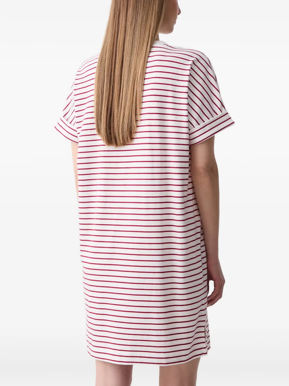 Marc O'Polo Gestreepte mini-jurk Wit
