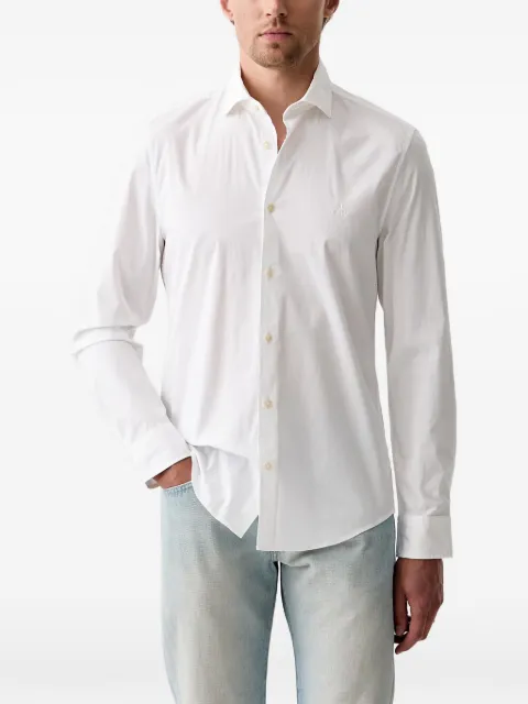 Marc O'Polo logo-embroidered long-sleeve shirt
