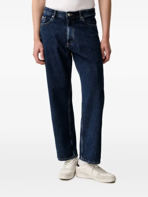 Marc O'Polo straight-leg logo-patch jeans