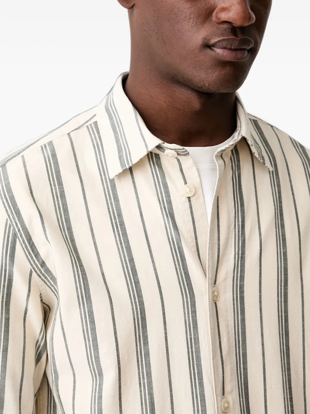 Marc O'Polo Gestreept overhemd Beige