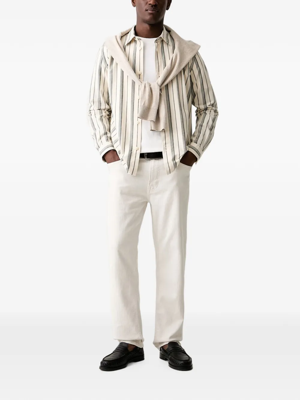 Marc O'Polo Gestreept overhemd Beige