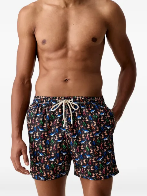 MC2 Saint Barth Lighting Micro Fantasy mermaid-print drawstring swim shorts