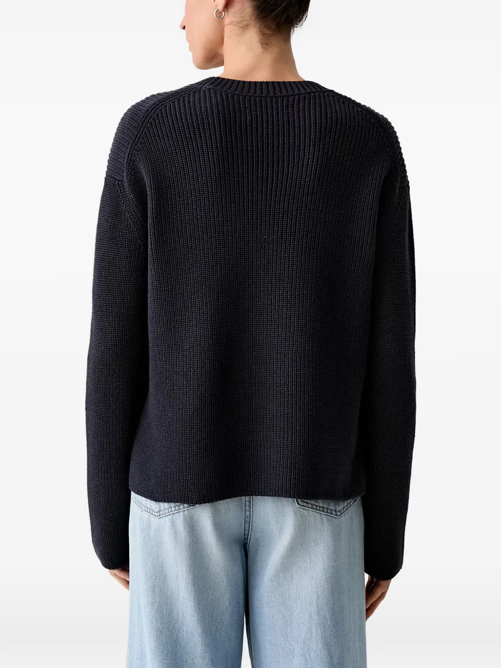 Marc O'Polo Ribgebreide trui Blauw