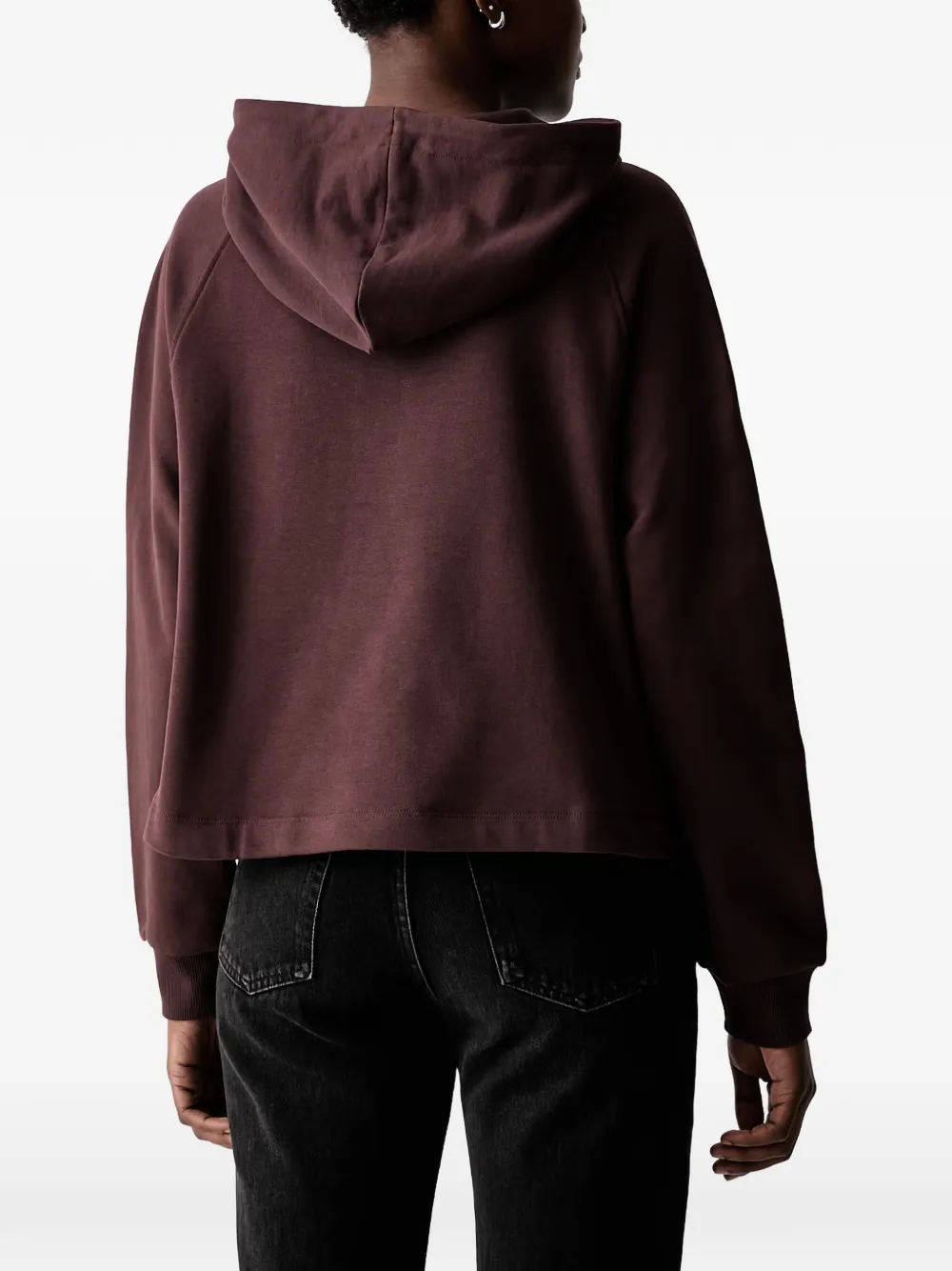 Marc O'Polo Hoodie met logoprint Bruin