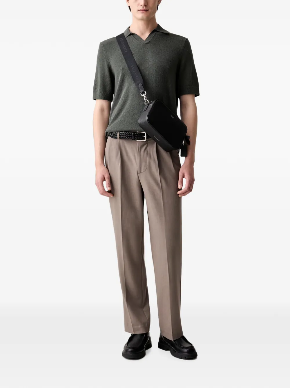 Marc O'Polo T-shirt met V-hals en korte mouwen Groen
