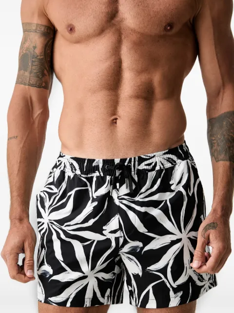 Marc O'Polo floral-print drawstring swim shorts