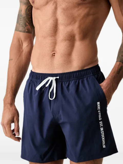Marc O'Polo logo-print drawstring swim shorts