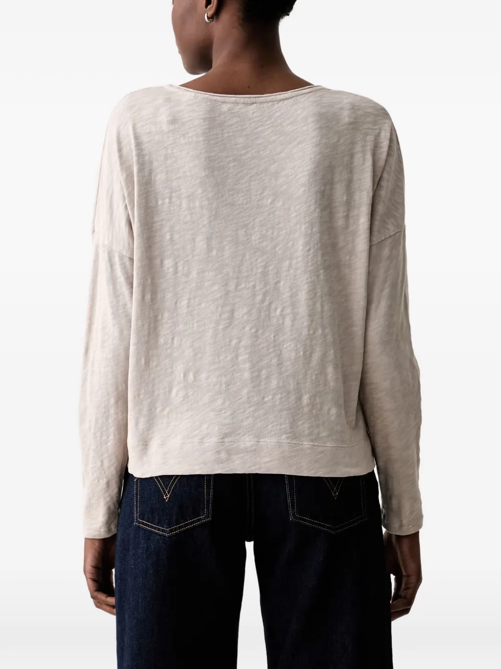 Marc O'Polo T-shirt met lange mouwen Beige