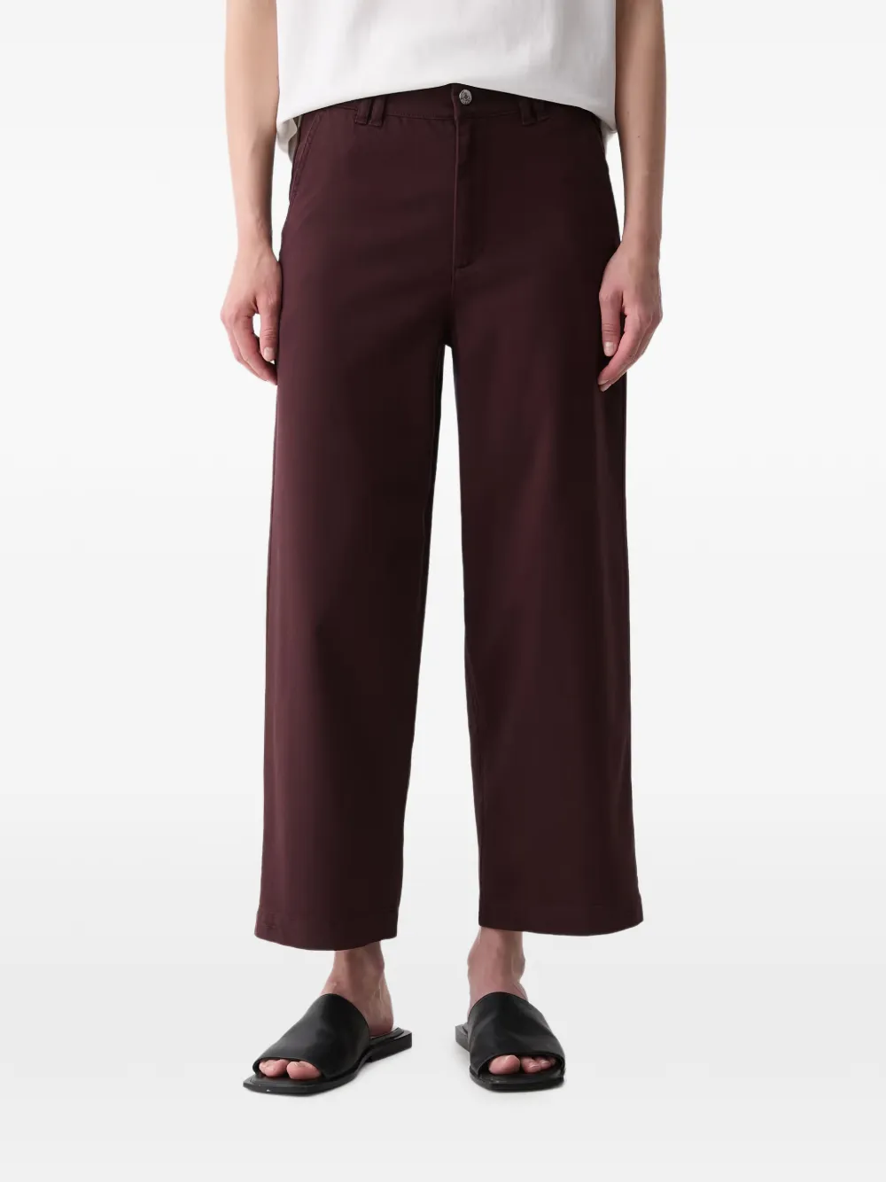 Marc O'Polo Barrel wide-leg cropped trousers - Violett