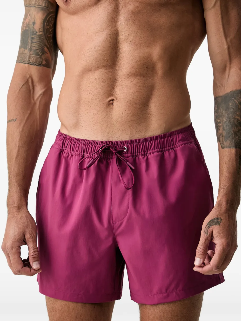 Marc O'Polo drawstring-waist swim shorts - Rosa