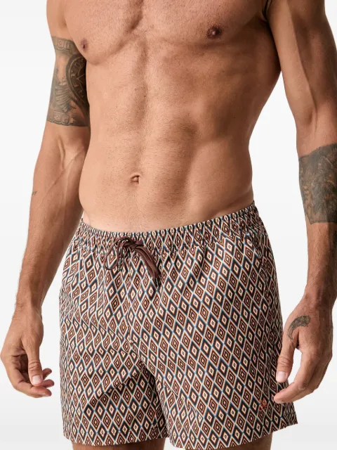 Marc O'Polo Badeshorts mit Rautenmuster