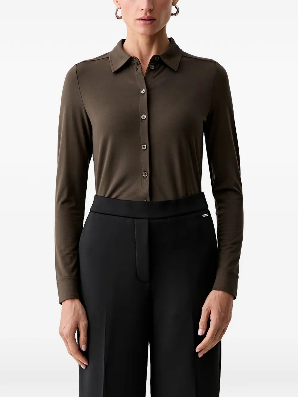 Marc O'Polo long-sleeve button-up shirt - Braun