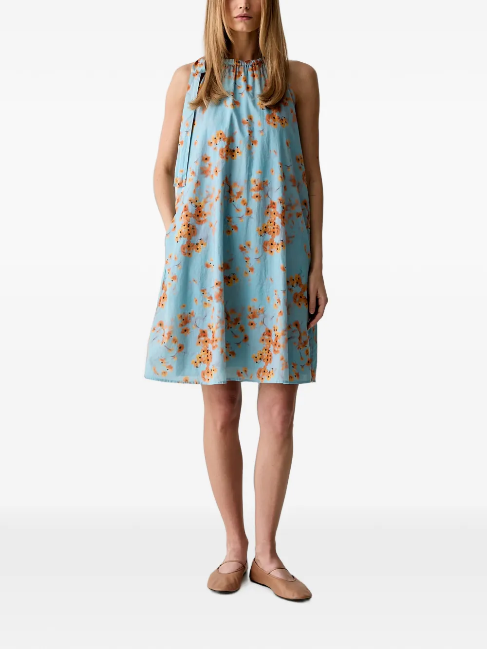 Marc O'Polo robe courte à fleurs - Bleu Marc O'Polo robe courte à fleurs - Bleu