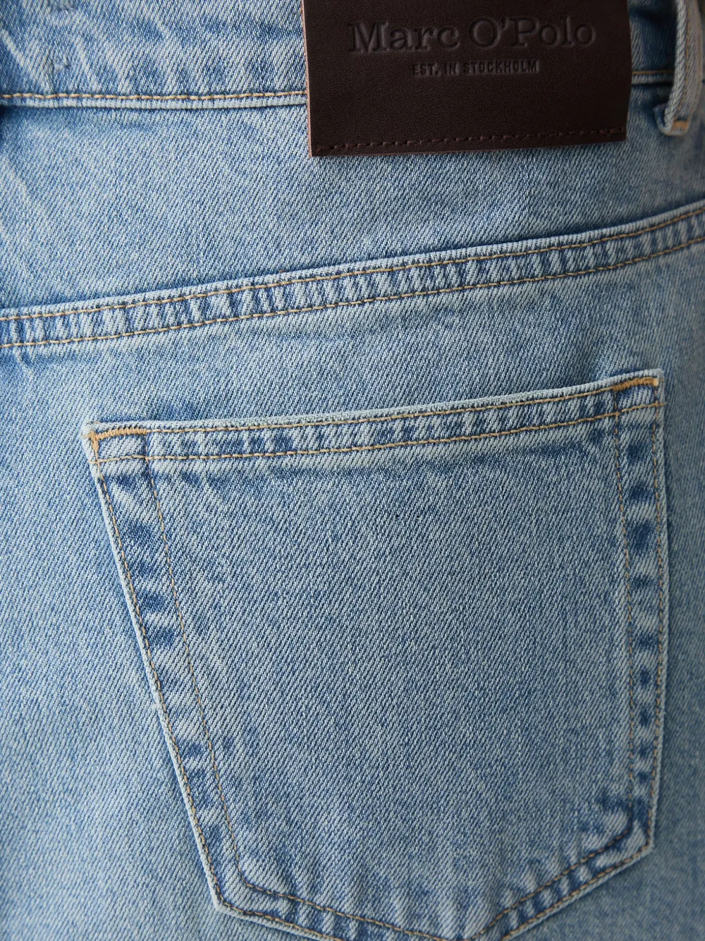 Marc O'Polo Mini-rok met logopatch Blauw