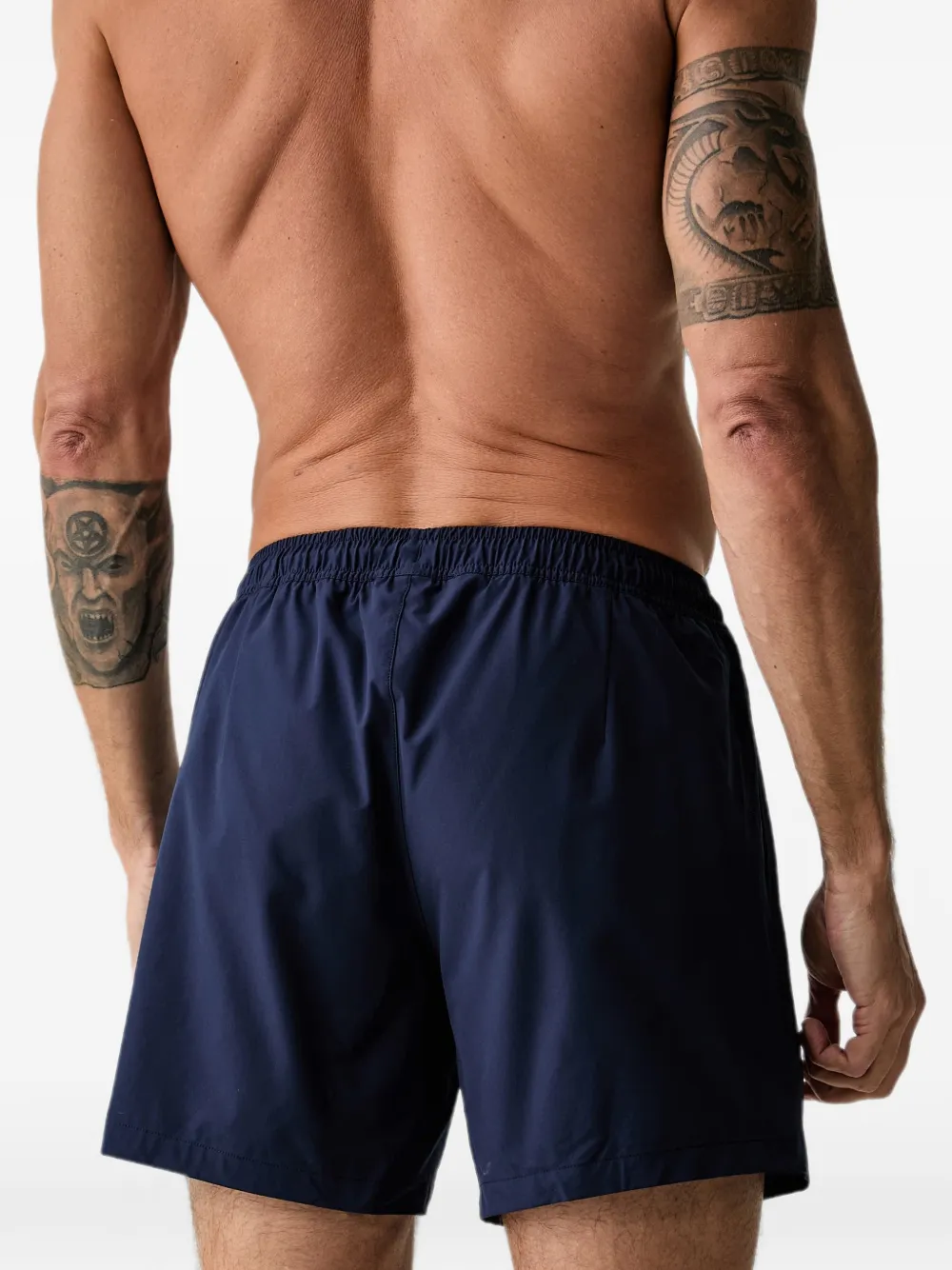 Marc O'Polo Zwembroek met logopatch Blauw