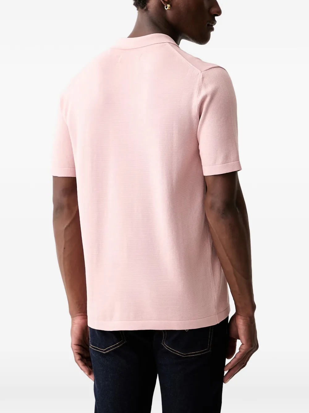 Marc O'Polo logo-embroidered polo shirt Roze