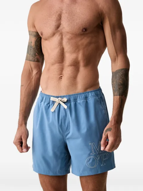 Marc O'Polo logo-embroidered swim shorts
