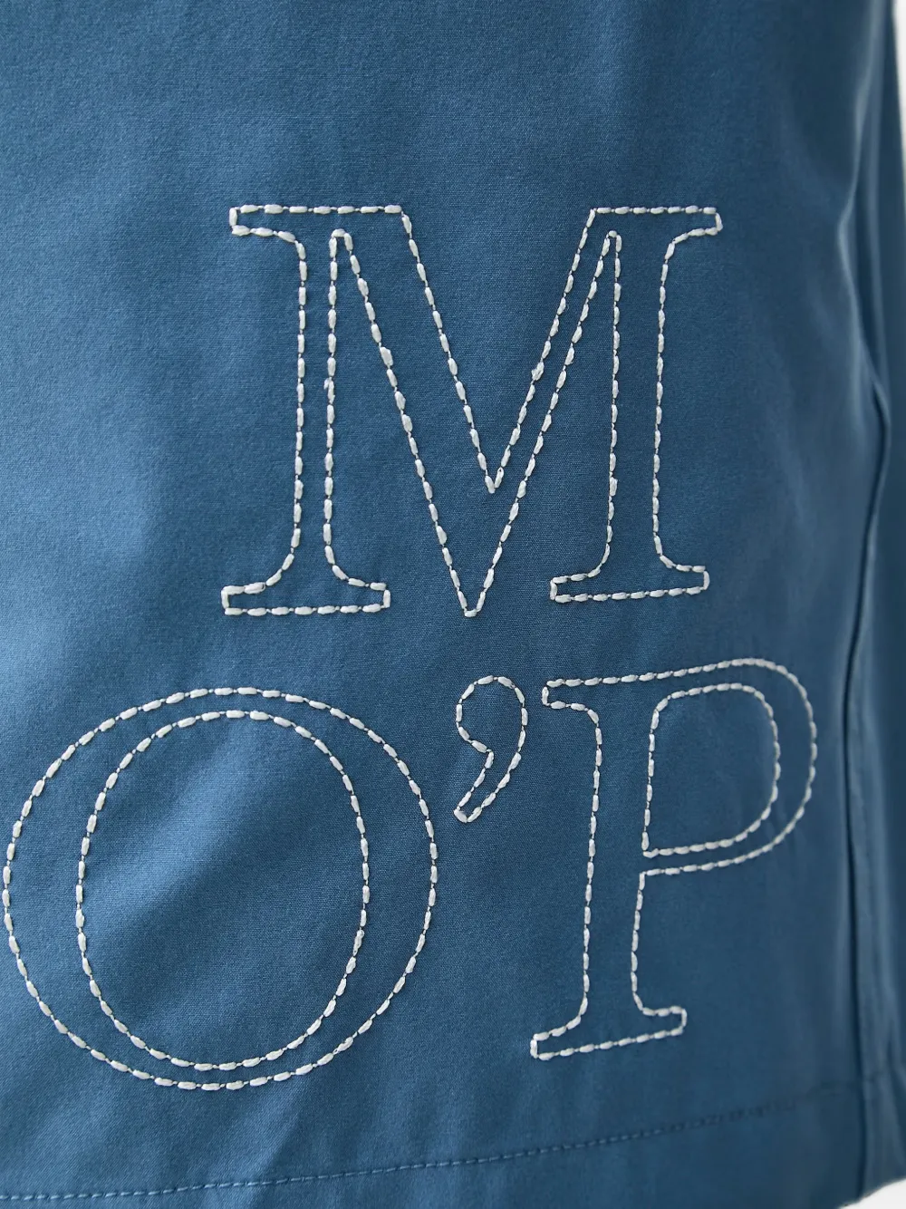 Marc O'Polo Zwembroek met geborduurd logo Blauw