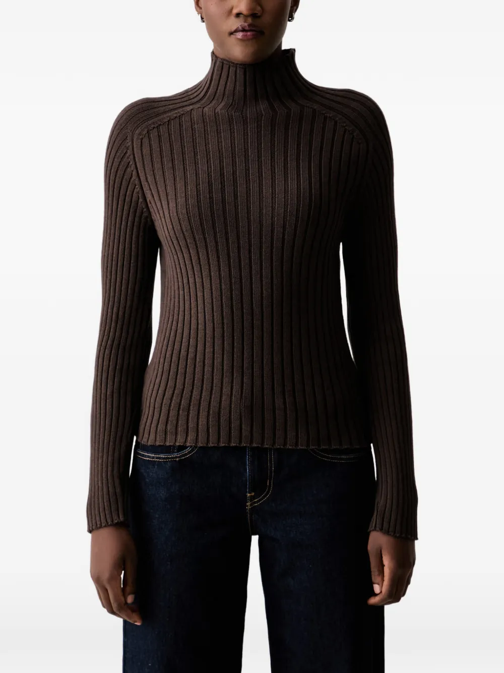 Marc O'Polo ribbed-knit high-neck sweater