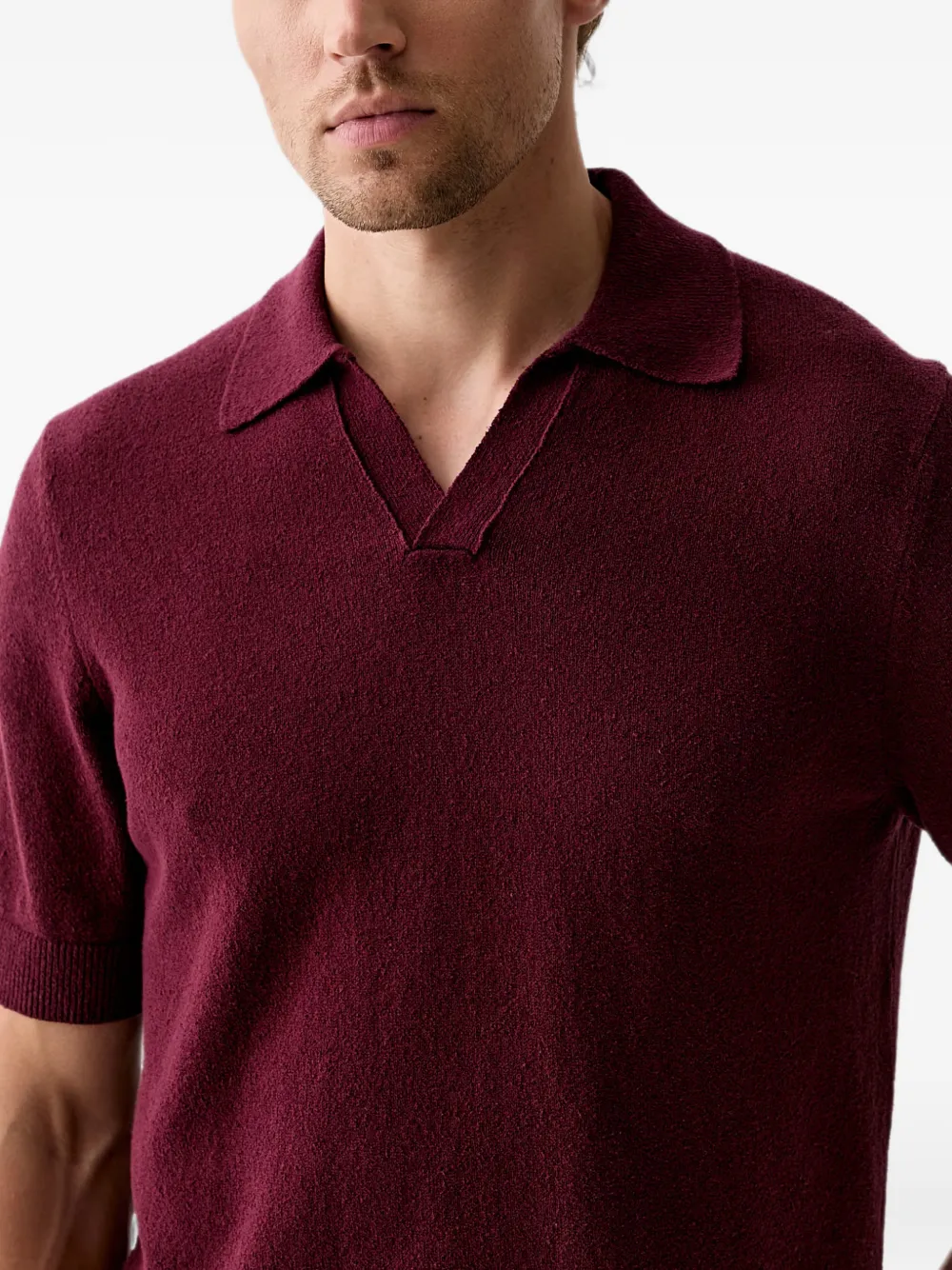 Marc O'Polo T-shirt met polokraag Rood