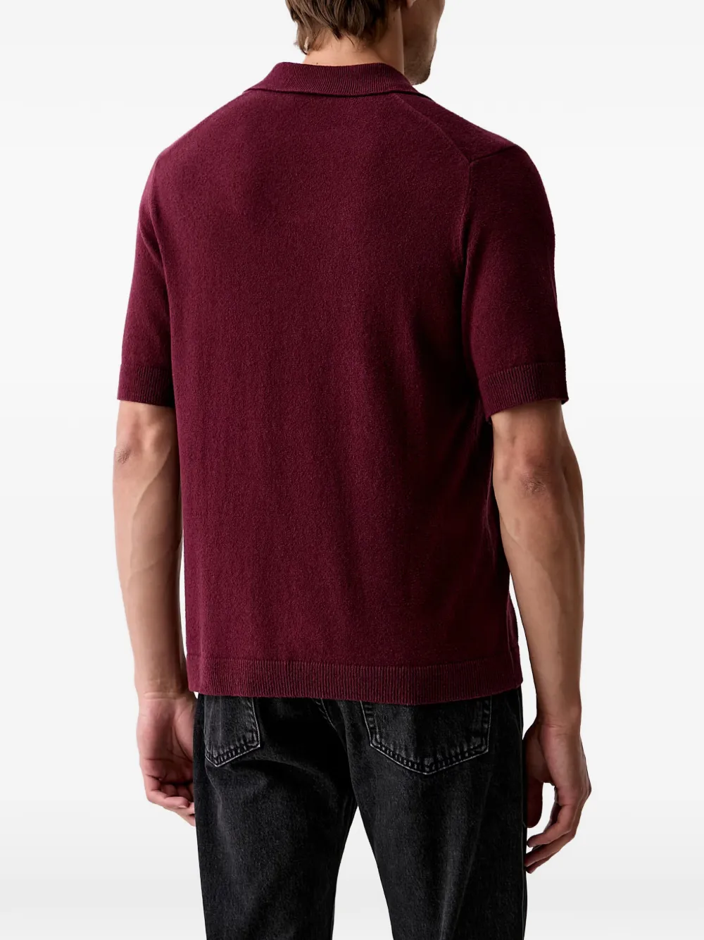 Marc O'Polo T-shirt met polokraag Rood