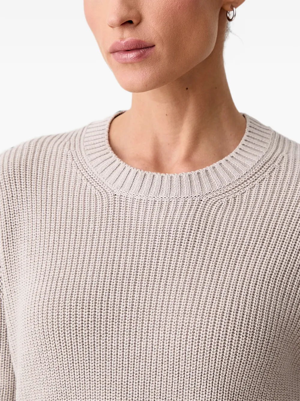 Marc O'Polo Ribgebreide trui Beige