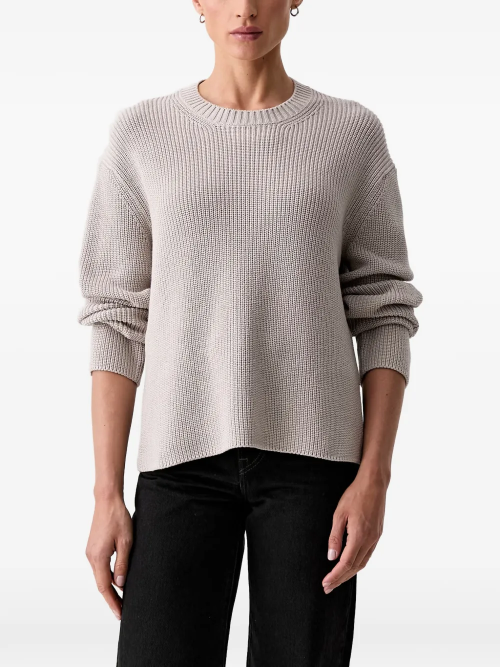 Marc O'Polo ribbed-knit crew-neck sweater - Nude