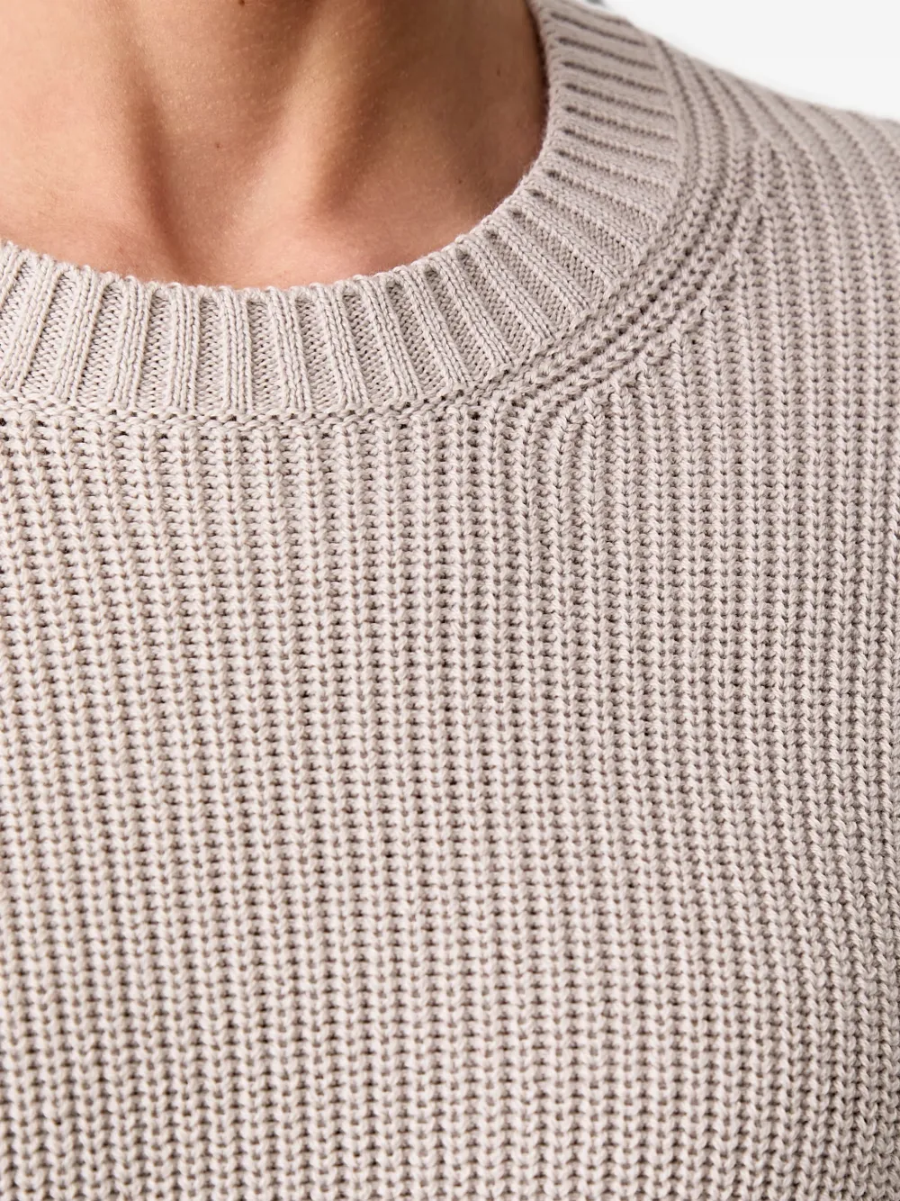 Marc O'Polo Ribgebreide trui Beige
