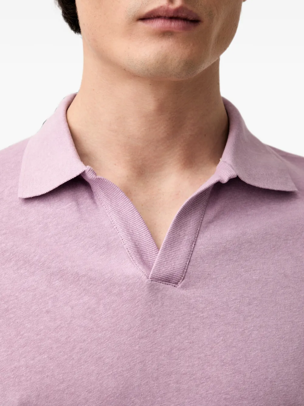 Marc O'Polo T-shirt met korte mouwen en polokraag Paars