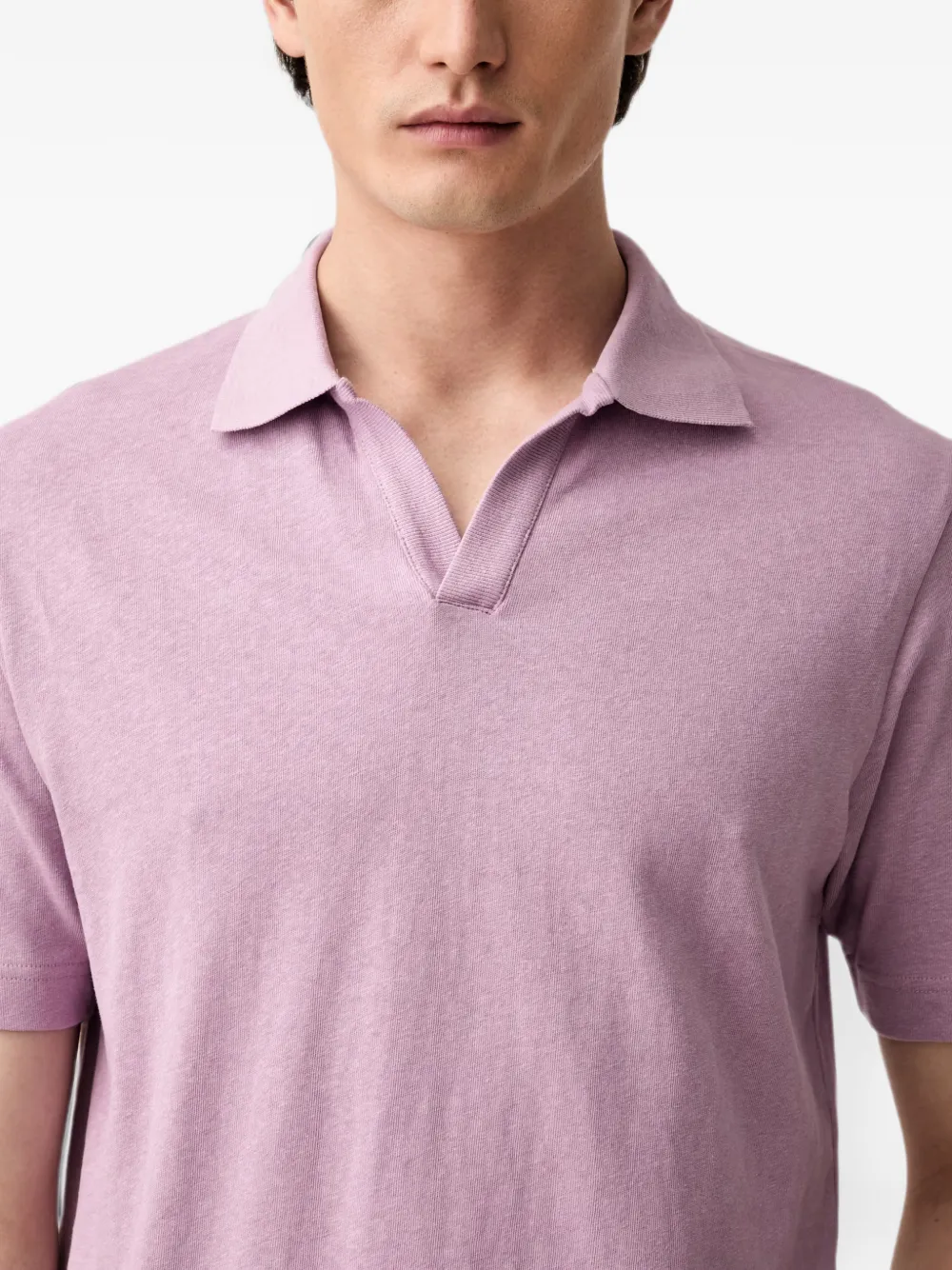 Marc O'Polo T-shirt met korte mouwen en polokraag Paars