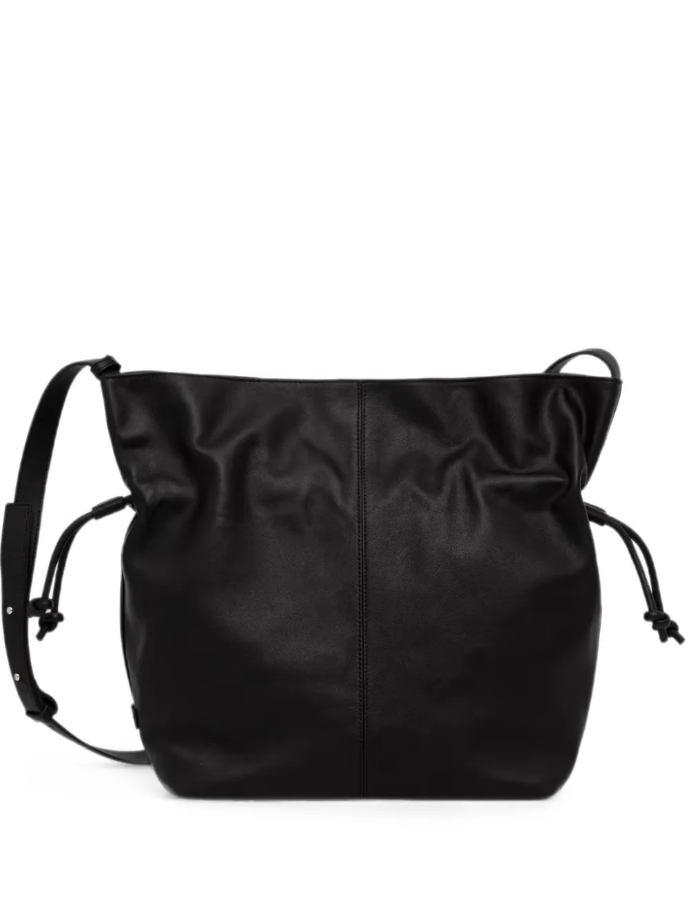 Marc O'Polo Sienna drawstring leather bucket bag - Schwarz