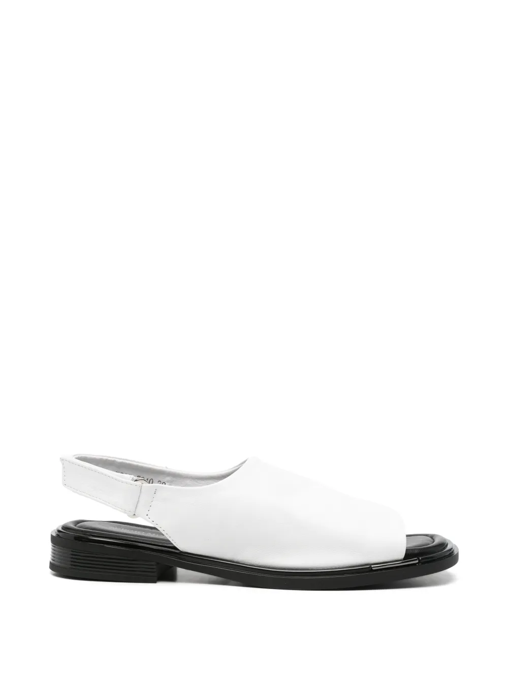 SERGIO MORETTI FIRENZE touch-strap leather sandals - Bianco