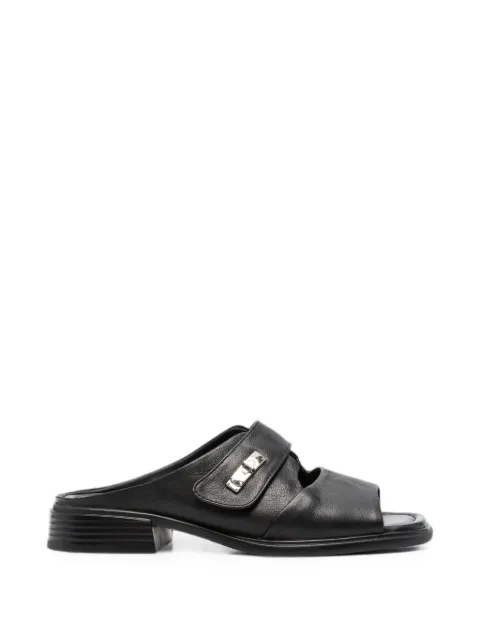 SERGIO MORETTI FIRENZE turn-lock leather sandals