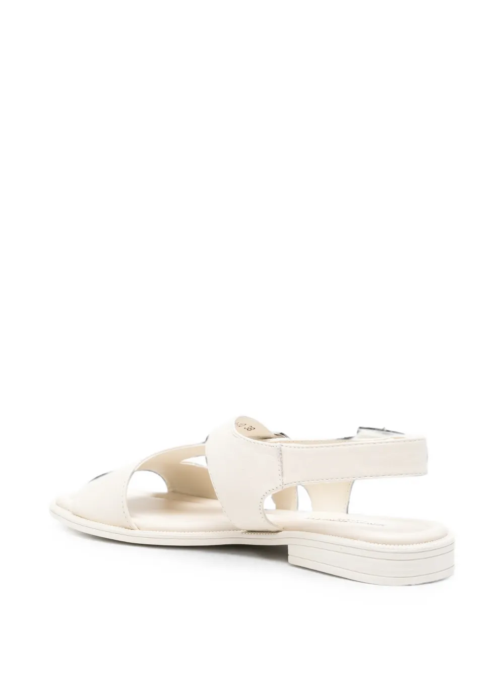 SERGIO MORETTI FIRENZE buckle-fastening touch-strap sandals Beige