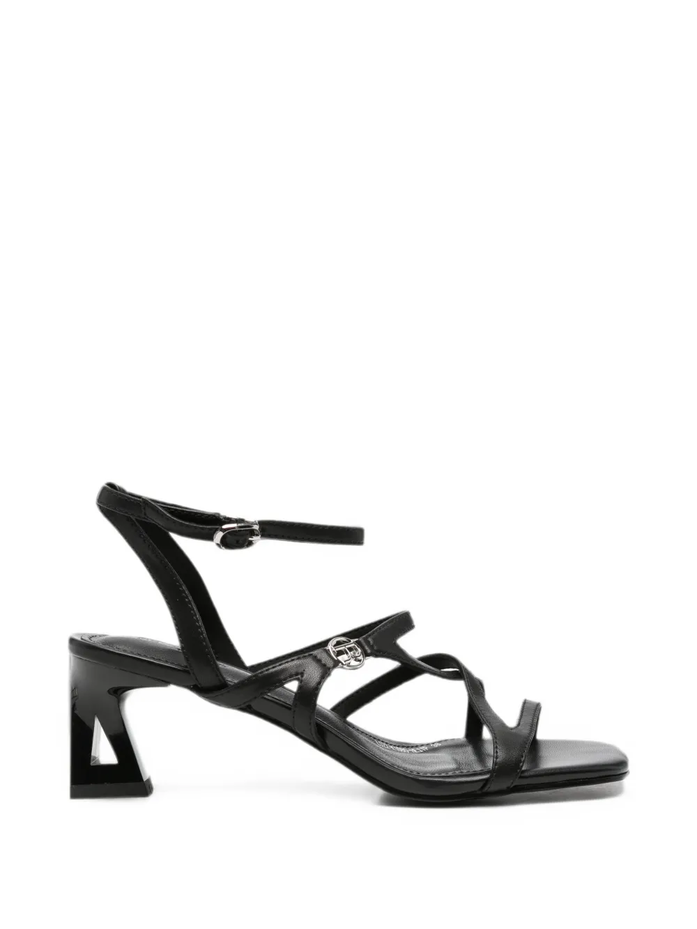 SERGIO MORETTI FIRENZE strappy cutout-heel sandals - Nero