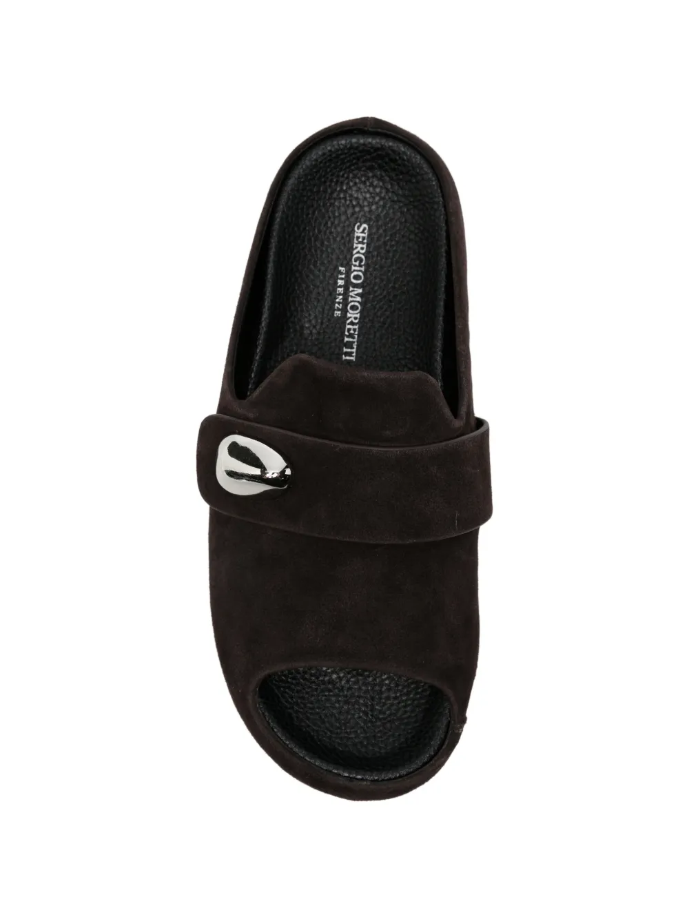 SERGIO MORETTI FIRENZE embellished open-toe sandals Bruin