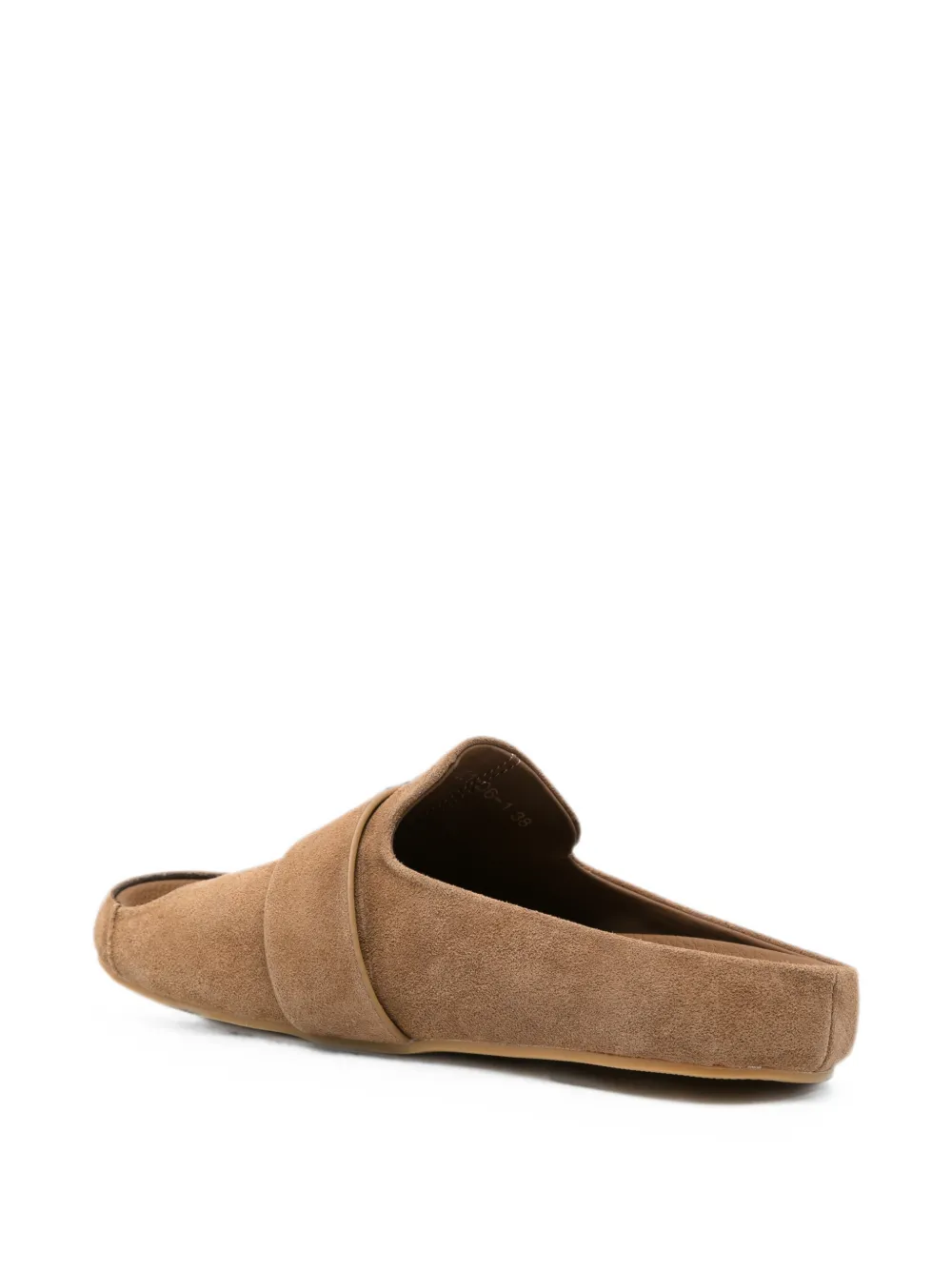 SERGIO MORETTI FIRENZE embellished peep-toe slippers Bruin