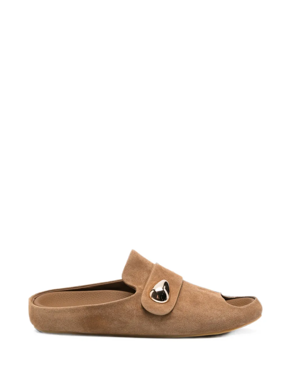 SERGIO MORETTI FIRENZE Slippers con punta aperta - Marrone