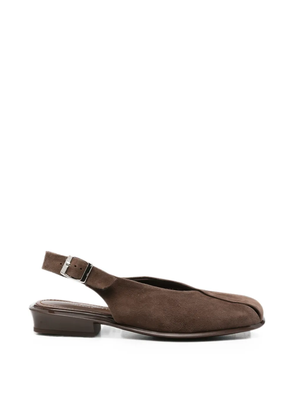 SERGIO MORETTI FIRENZE buckle-fastening slingback loafers - Marrone