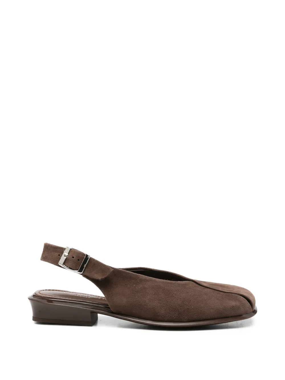SERGIO MORETTI FIRENZE buckle-fastening slingback loafers - Marrone