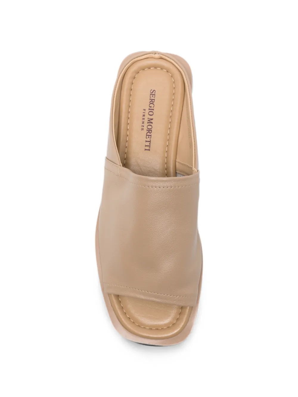 SERGIO MORETTI FIRENZE Leren sandalen Beige