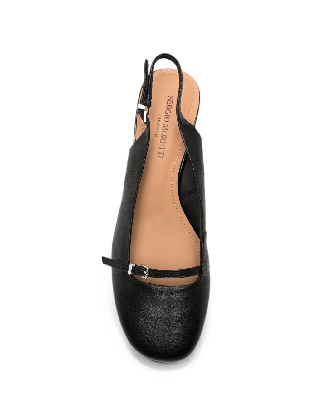 SERGIO MORETTI FIRENZE buckle-detail slingback pumps Zwart