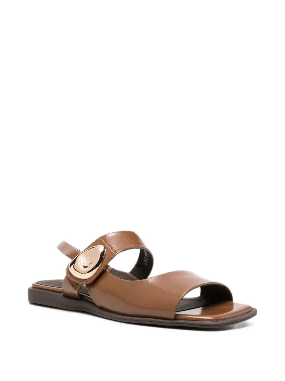 SERGIO MORETTI FIRENZE gold-tone hardware slingback sandals Bruin